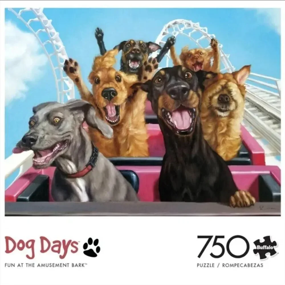 Buffalo Games Dog Days Fun at the Amusement Park 750 pc Jigsaw Puzzle